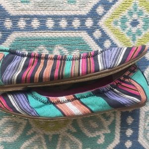 NEW Toms multicolored ballet flats